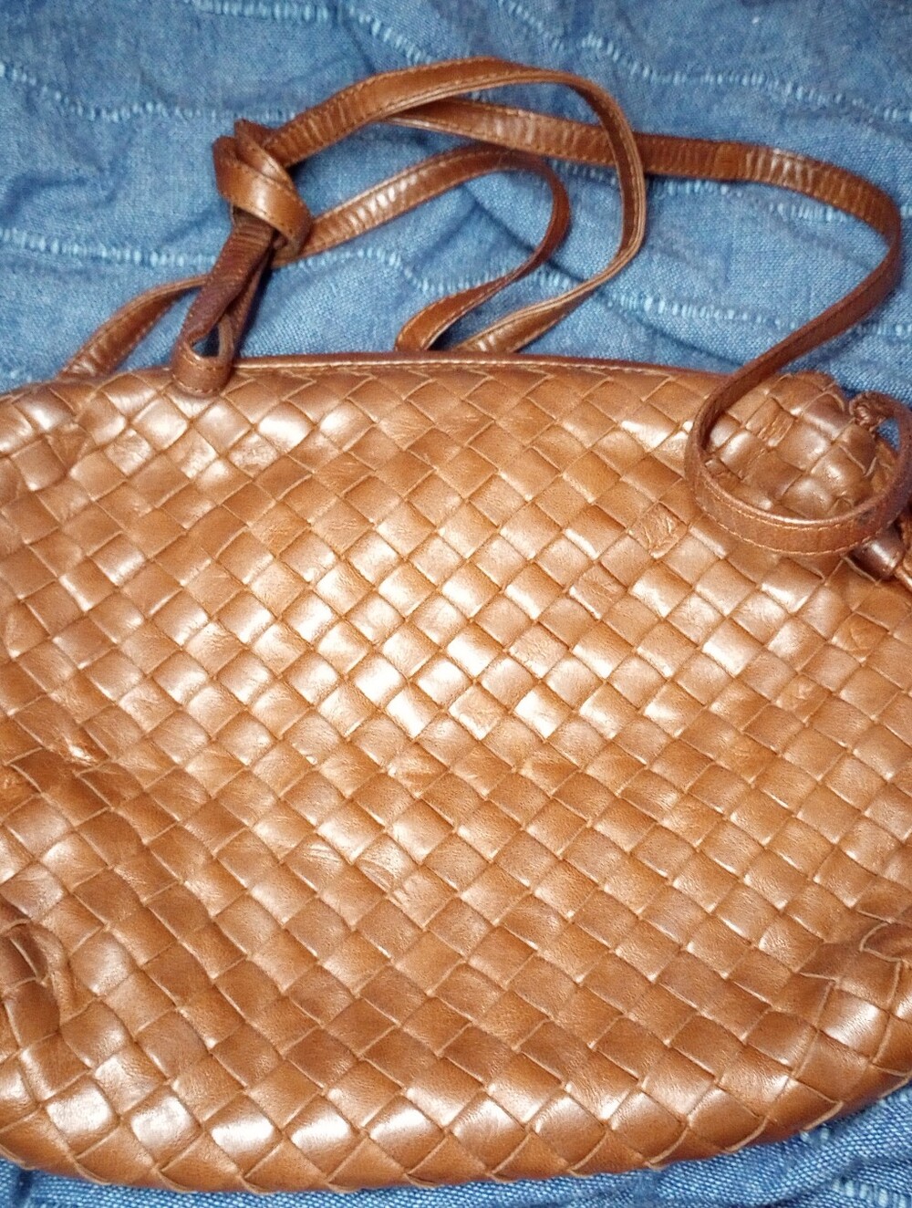 Bottega Veneta Woven Leather Bag Italy Vintage